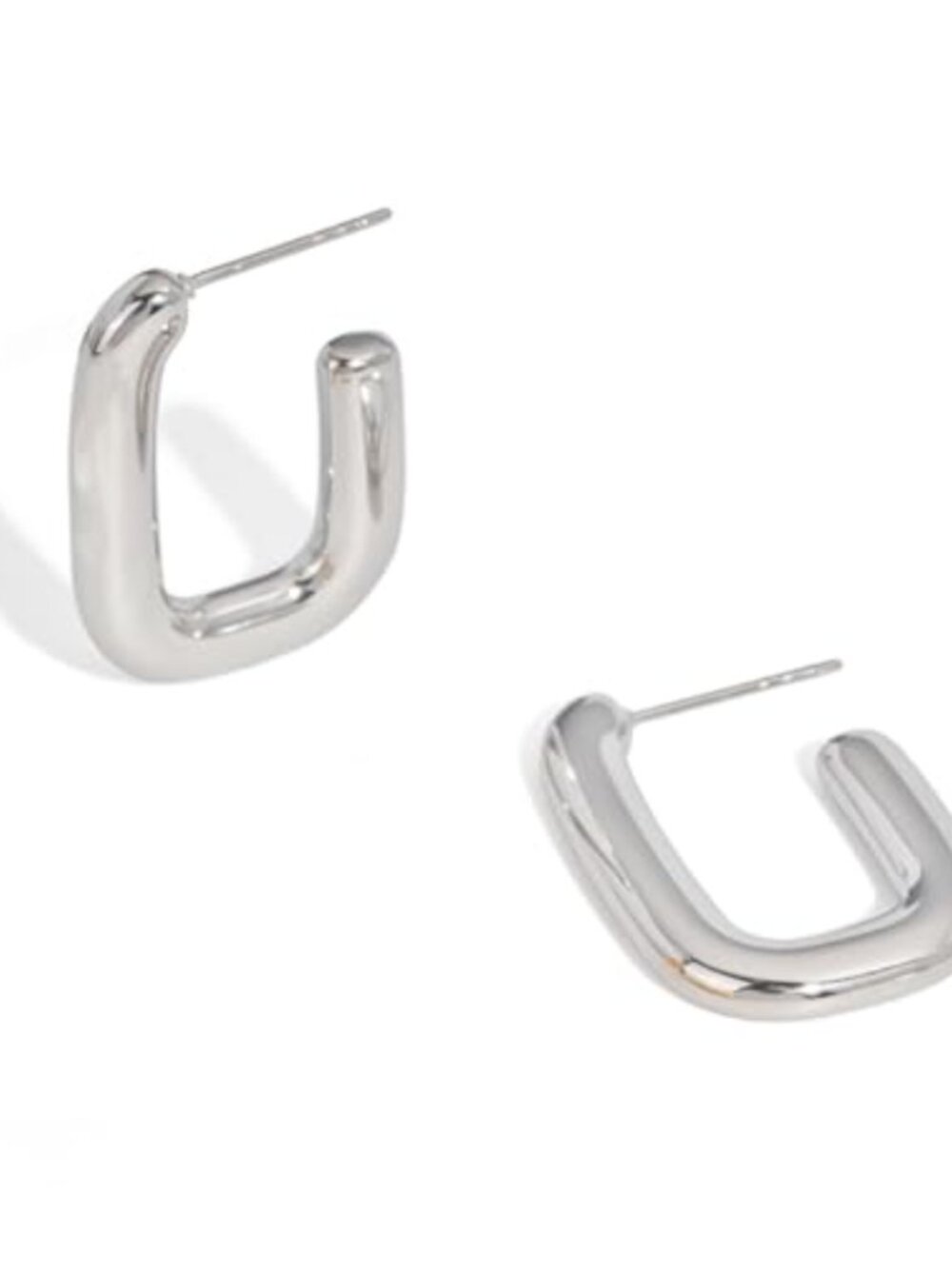Chunky Gold Hoop Earrings for Women Hypoallergenic Stainless Steel Minimalist